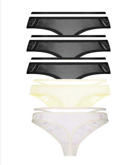 5-pak Stringi Wera, Czarny