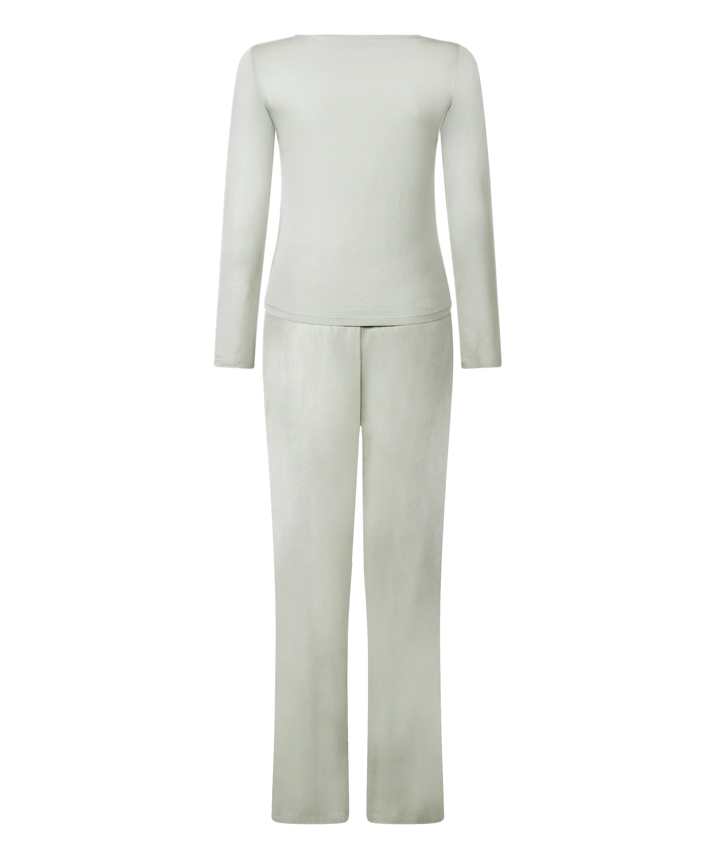 Koronkowa piżama z długim rękawem, Szary, main