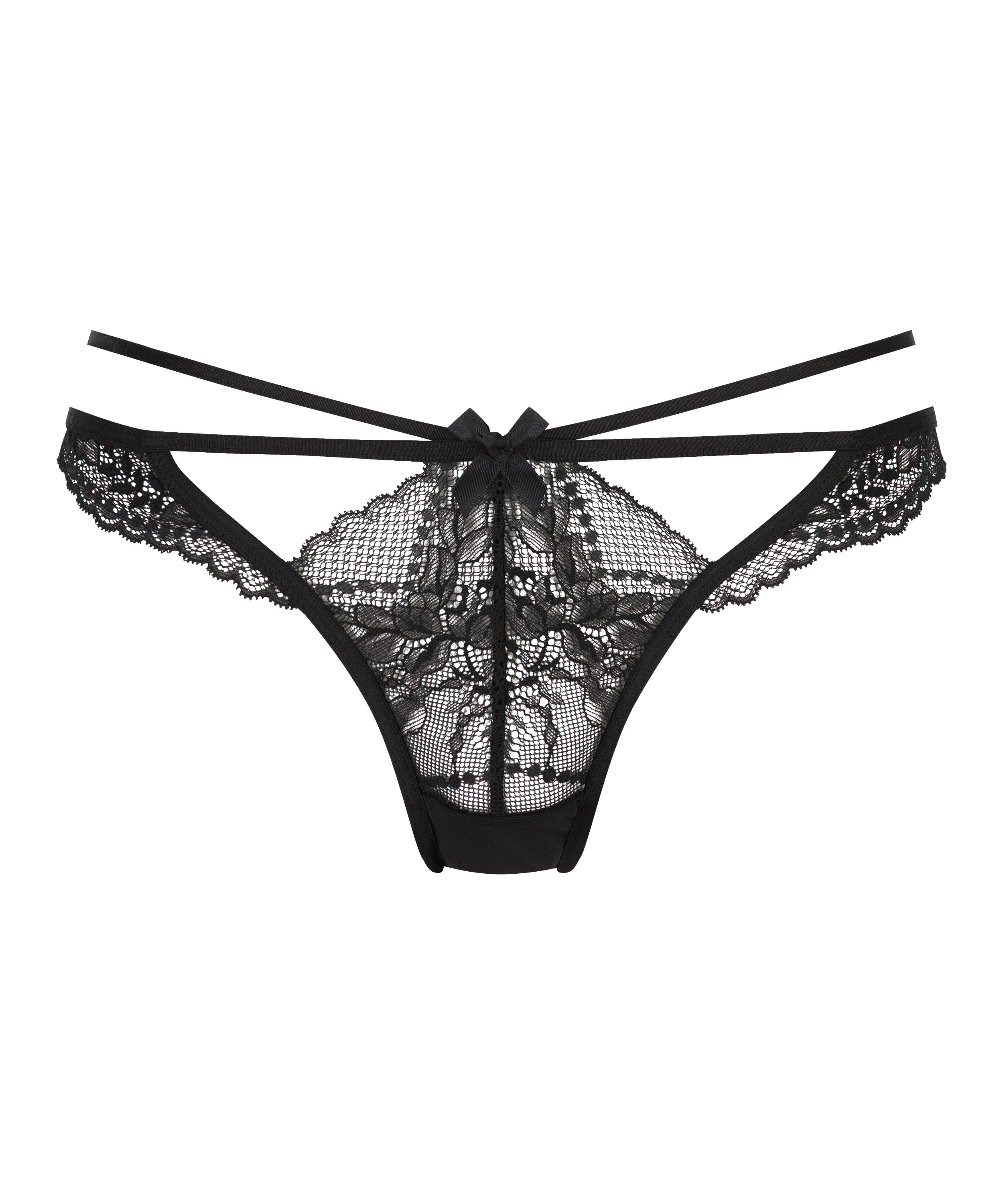 Stringi Lauren, Czarny, main