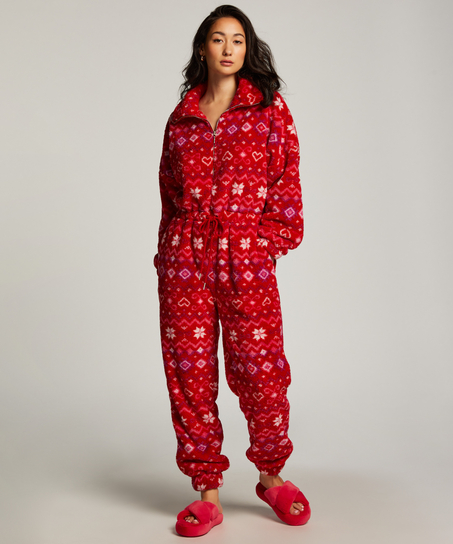 Onesie fleece, Czerwony