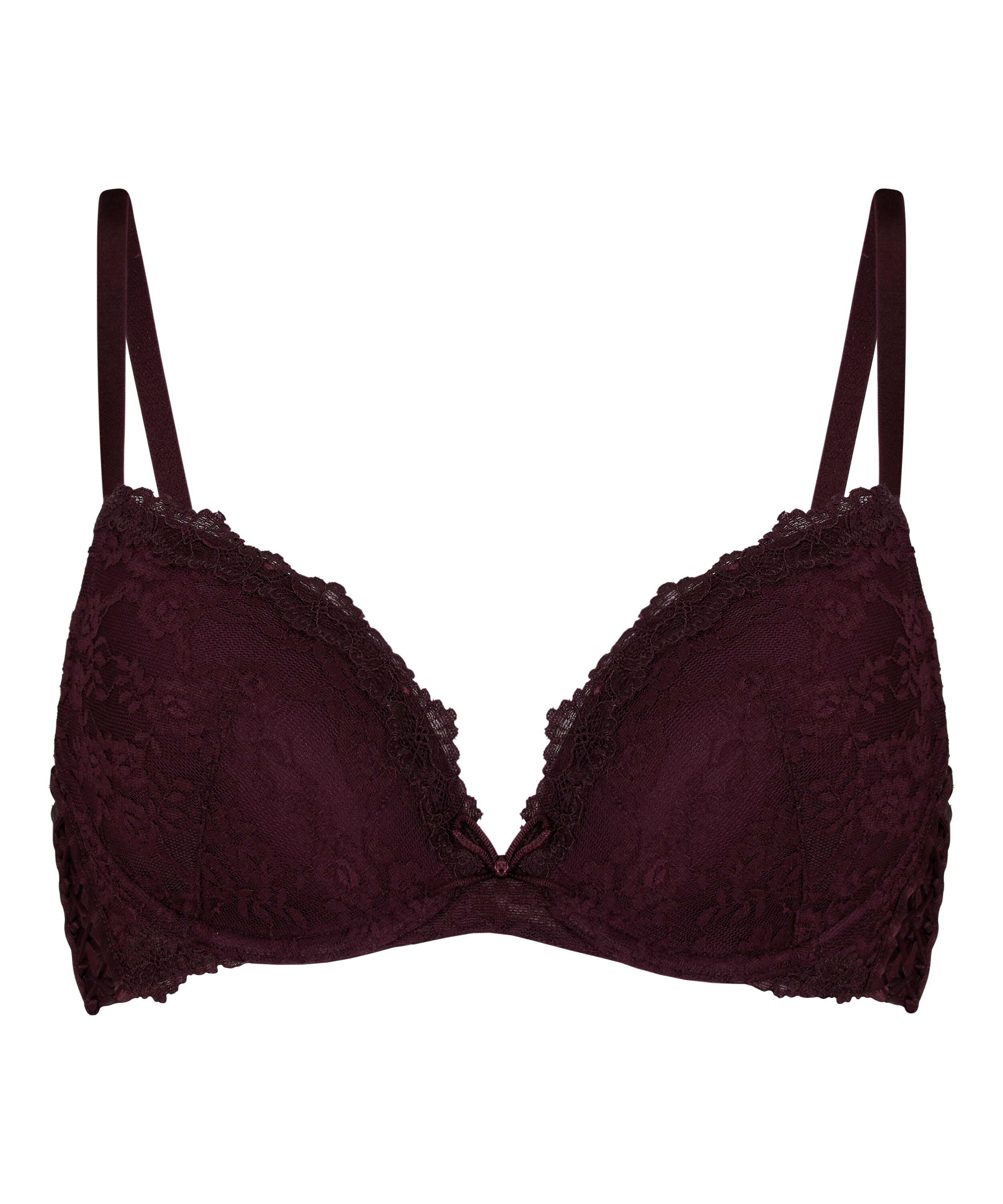 Padded Underwired Longline Bra Aveline, Fioletowy