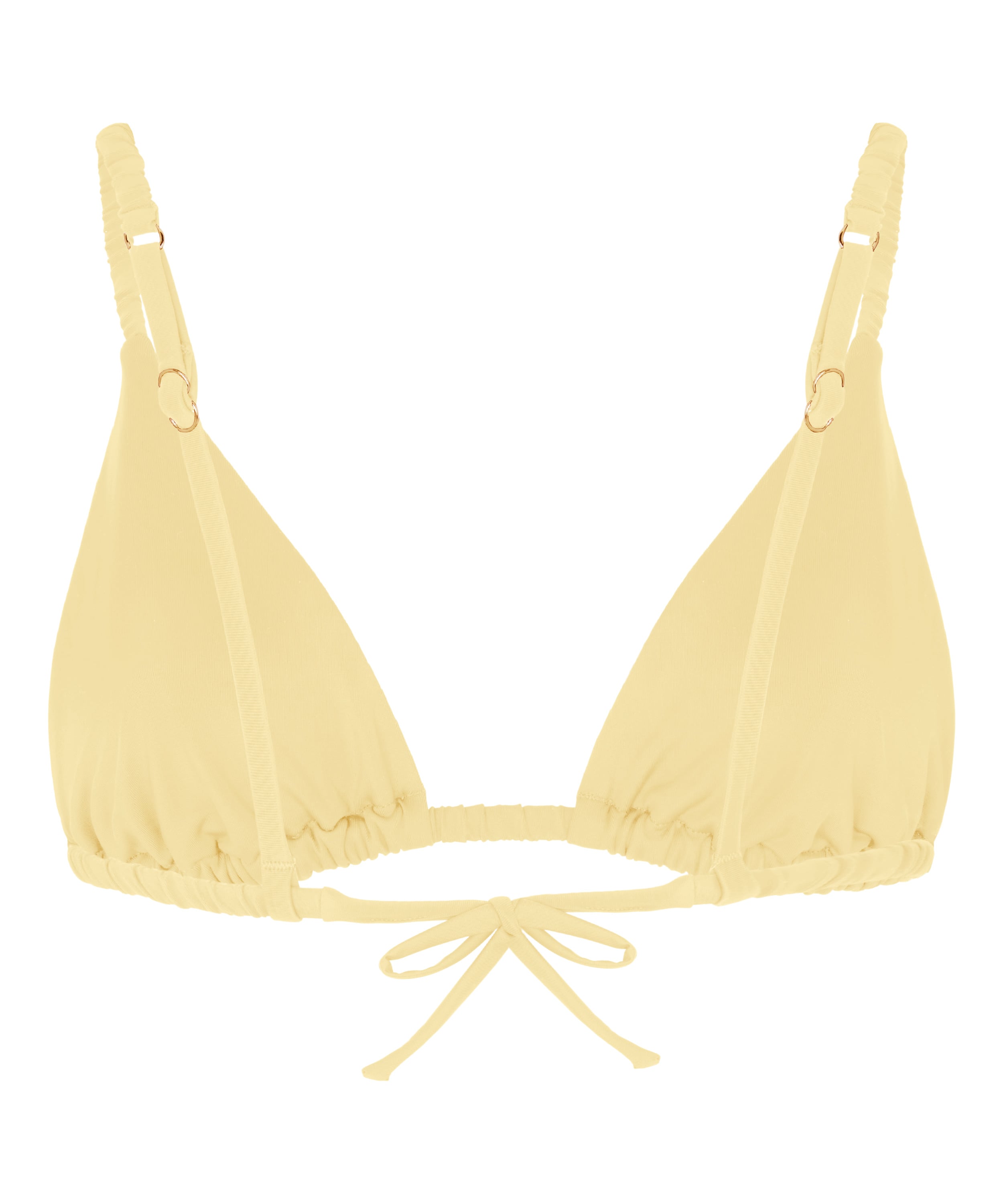 Tr&oacute;jkątny Biustonosz Bikini Riva, Ż&oacute;łty, main